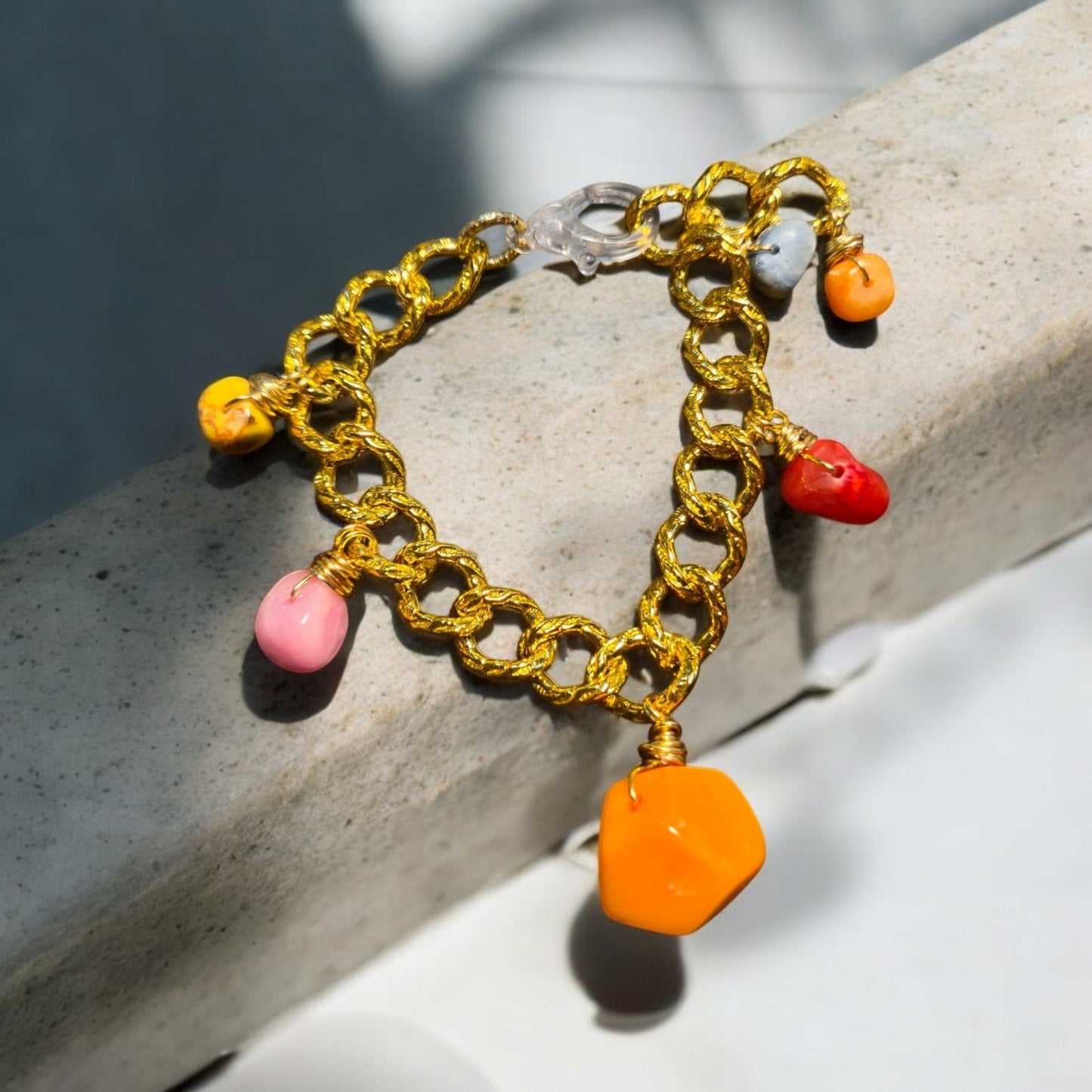 Pulseras aluminio y cuarzos